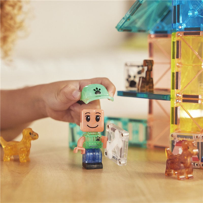 JUEGO MAGNÉTICO DE CONSTRUCCIÓN MAGNA-TILES ·PUPPY PARK 27 PIEZAS·