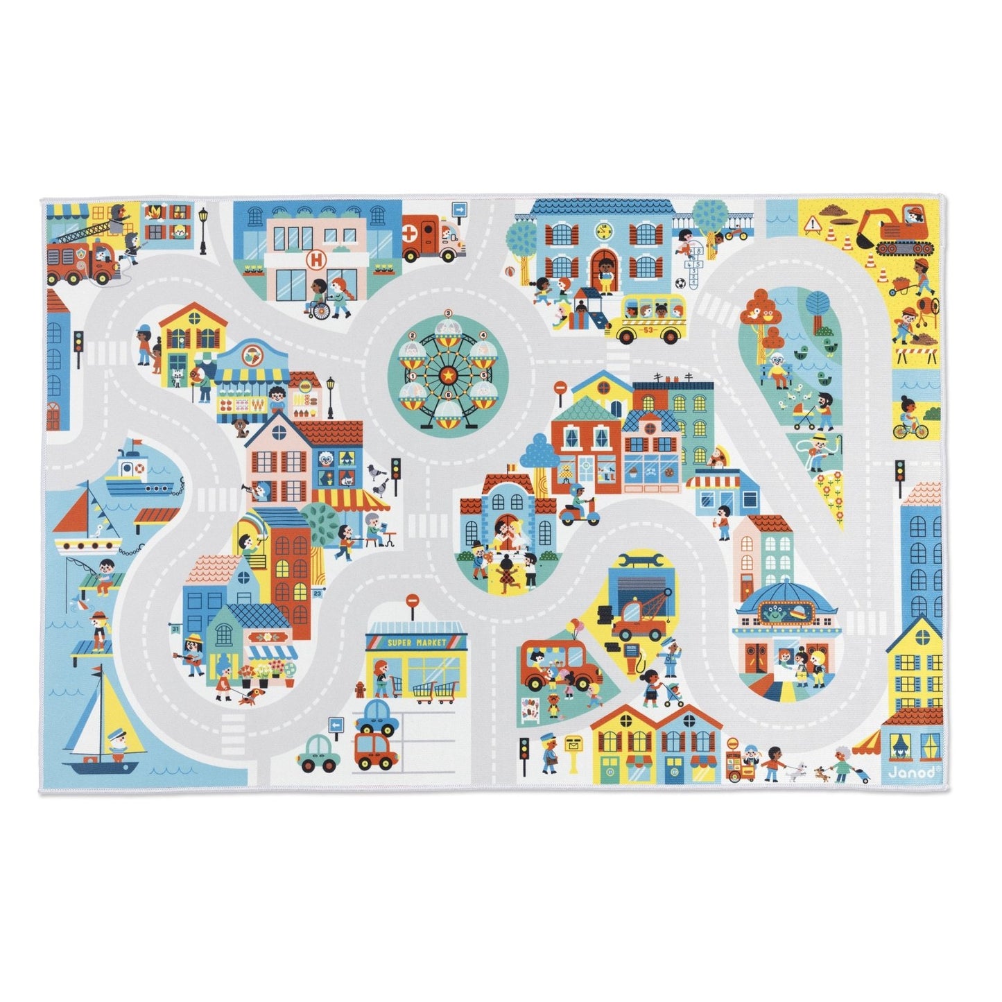 ALFOMBRA DE JUEGOS CROSS ROADS ·CIUDAD· - Happy Moments Baby