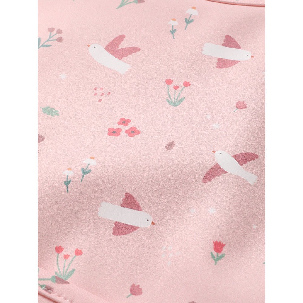 BABERO IMPERMEABLE TUTETE ·BLOSSOM BIRDS· - Happy Moments Baby