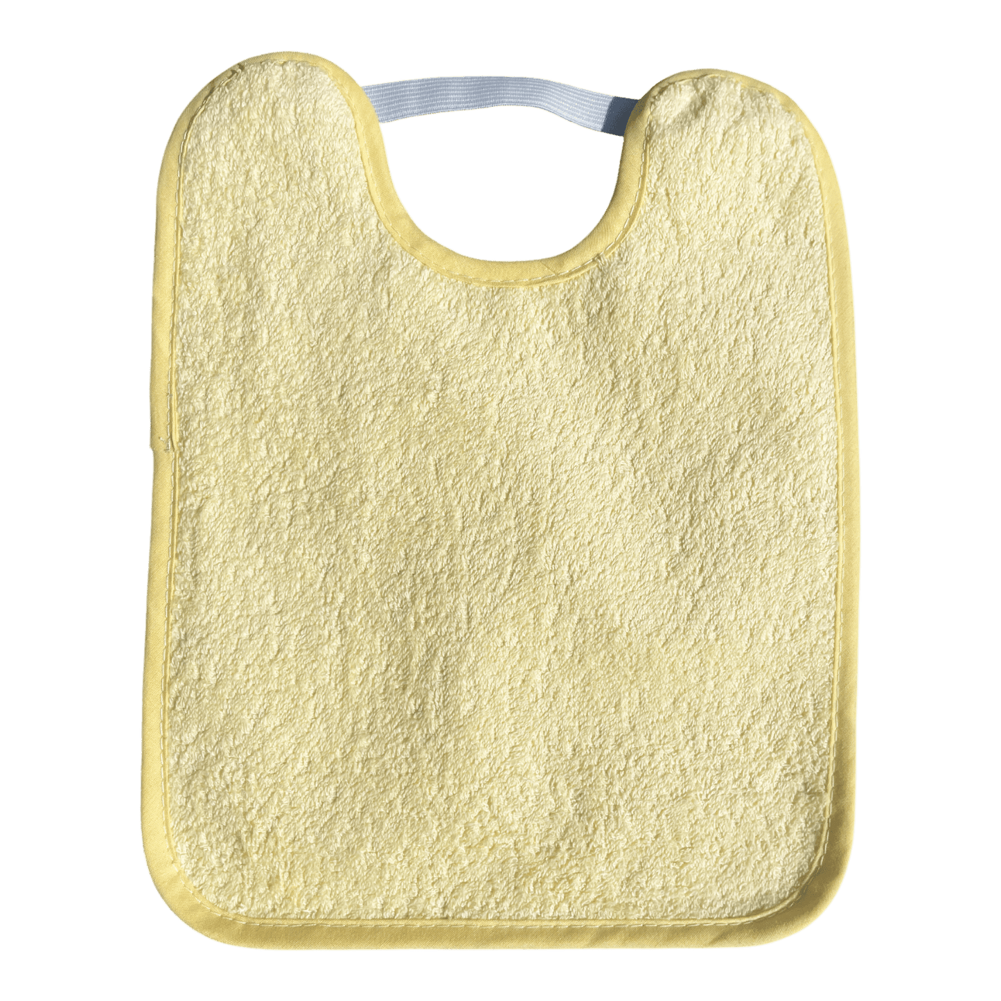 BABERO TOALLA PLASTIFICADO CON GOMA ·AMARILLO· - Happy Moments Baby