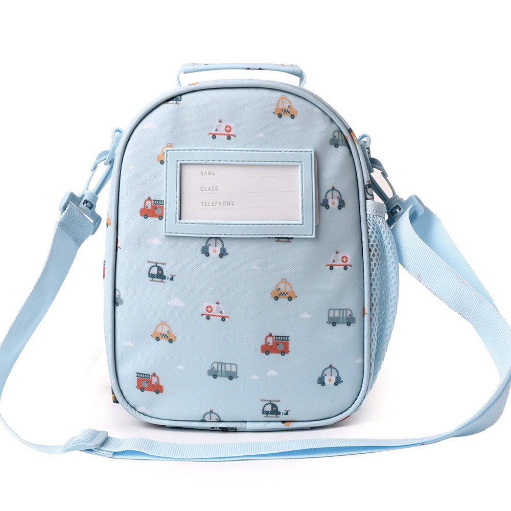 BOLSA MERIENDA TÉRMICA TUTETE 3D ·CITY CARS· - Happy Moments Baby