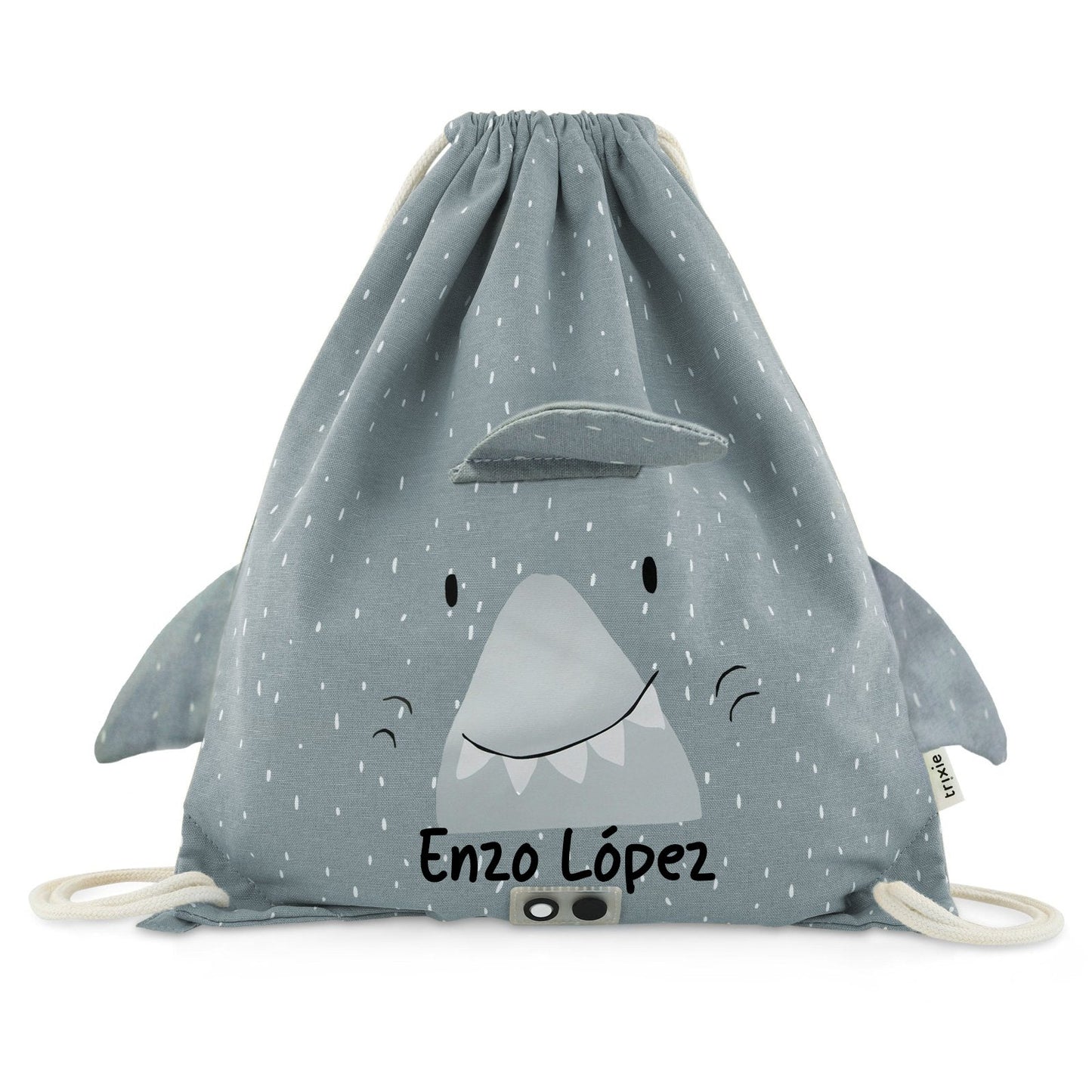 BOLSA SACO DE TELA INFANTIL TRIXIE ·TIBURÓN· - Happy Moments Baby