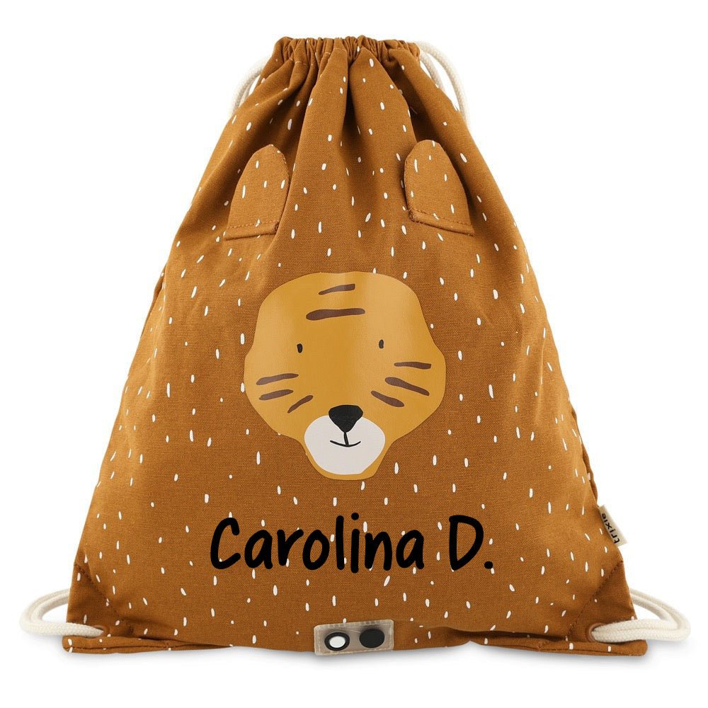 BOLSA SACO DE TELA INFANTIL TRIXIE ·TIGRE· - Happy Moments Baby