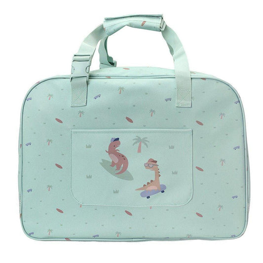 BOLSO DE PLAYA CON REJILLA ANTIARENA ·COOL DINOS· - Happy Moments Baby