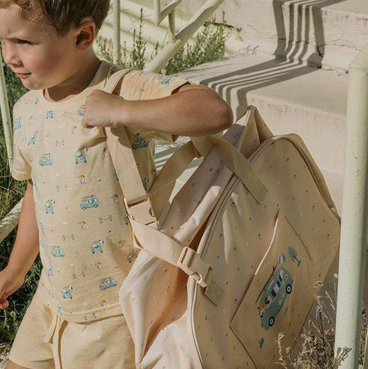 BOLSO DE PLAYA CON REJILLA ANTIARENA ·SURF VAN· - Happy Moments Baby