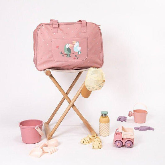 BOLSO DE PLAYA CON REJILLA ANTIARENA ·TOUCAN· - Happy Moments Baby