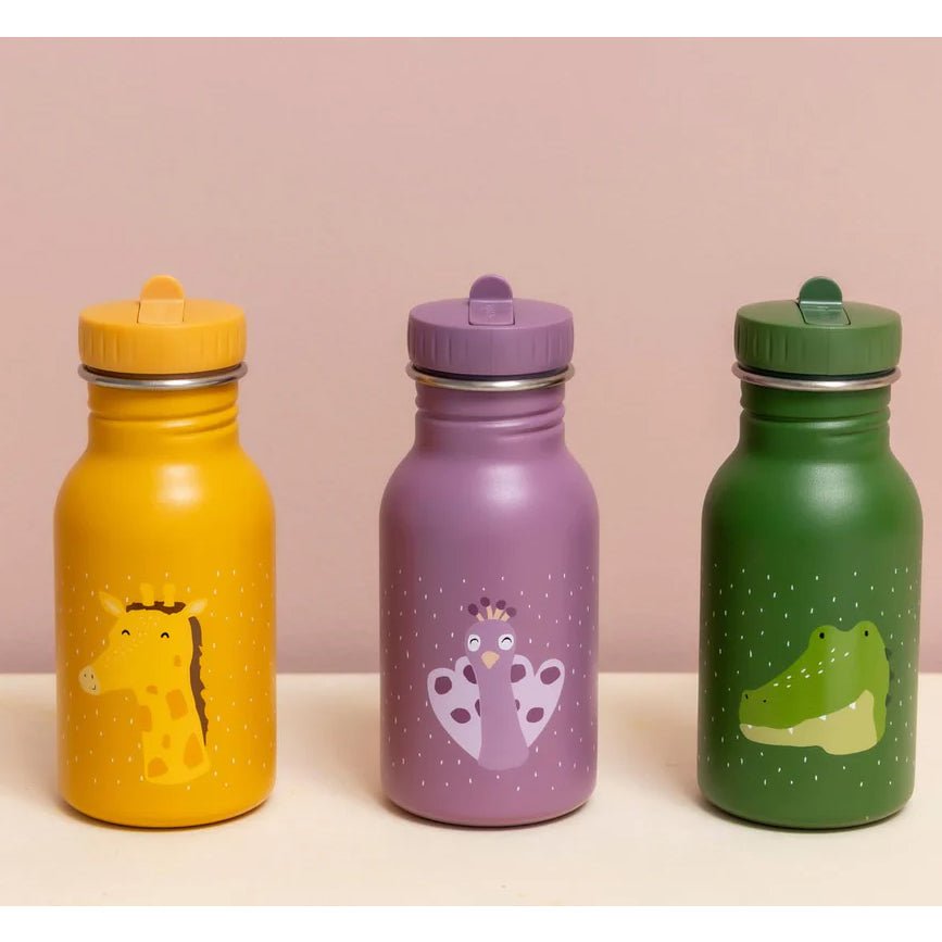 BOTELLA DE ACERO TRIXIE 350ML ·PAVO REAL· - Happy Moments Baby