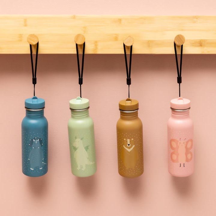 BOTELLA DE ACERO TRIXIE 350ML ·TRICERATOPS· - Happy Moments Baby