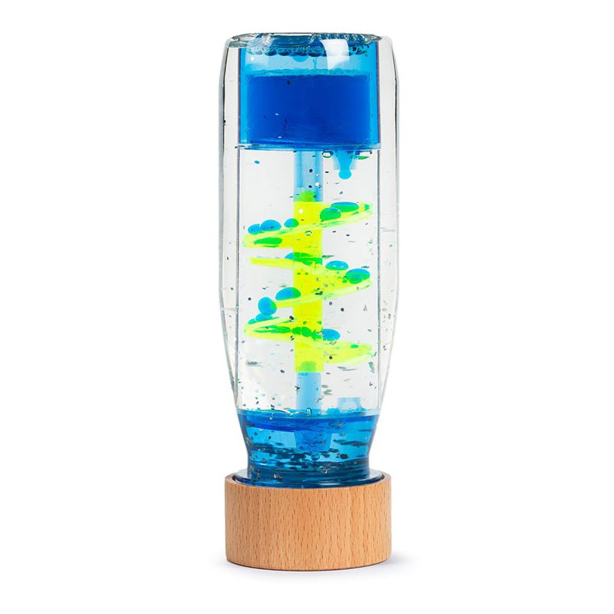 BOTELLA SENSORIAL PETIT BOUM ·SPIRAL BLUE· - Happy Moments Baby