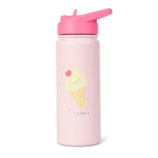 BOTELLA TÉRMICA CON PAJITA 500ML SARO ·HELADOS· - Happy Moments Baby