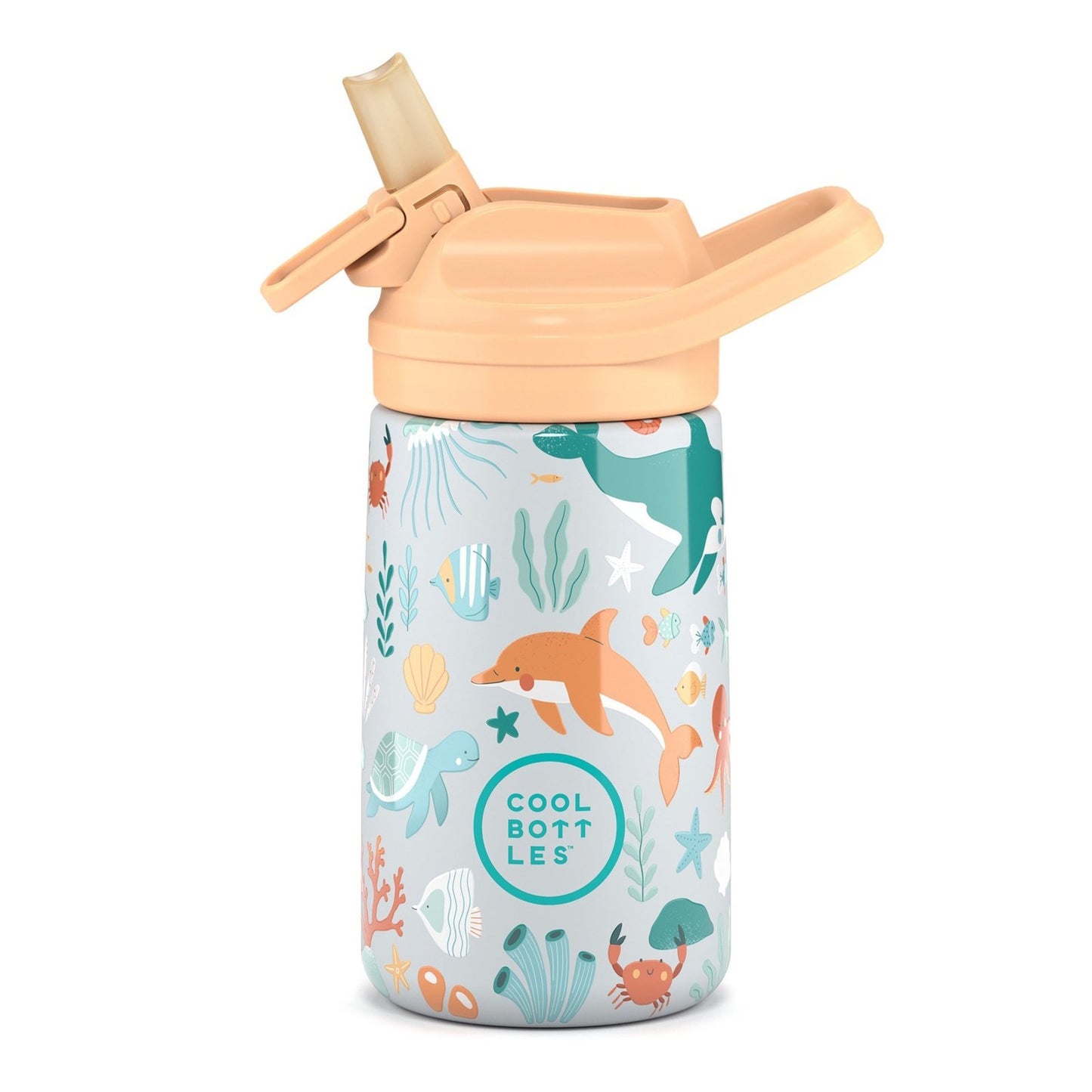 BOTELLA TÉRMICA COOL BOTTLES 350ML ·KIDDIES UNDERWATER WORLD· - Happy Moments Baby