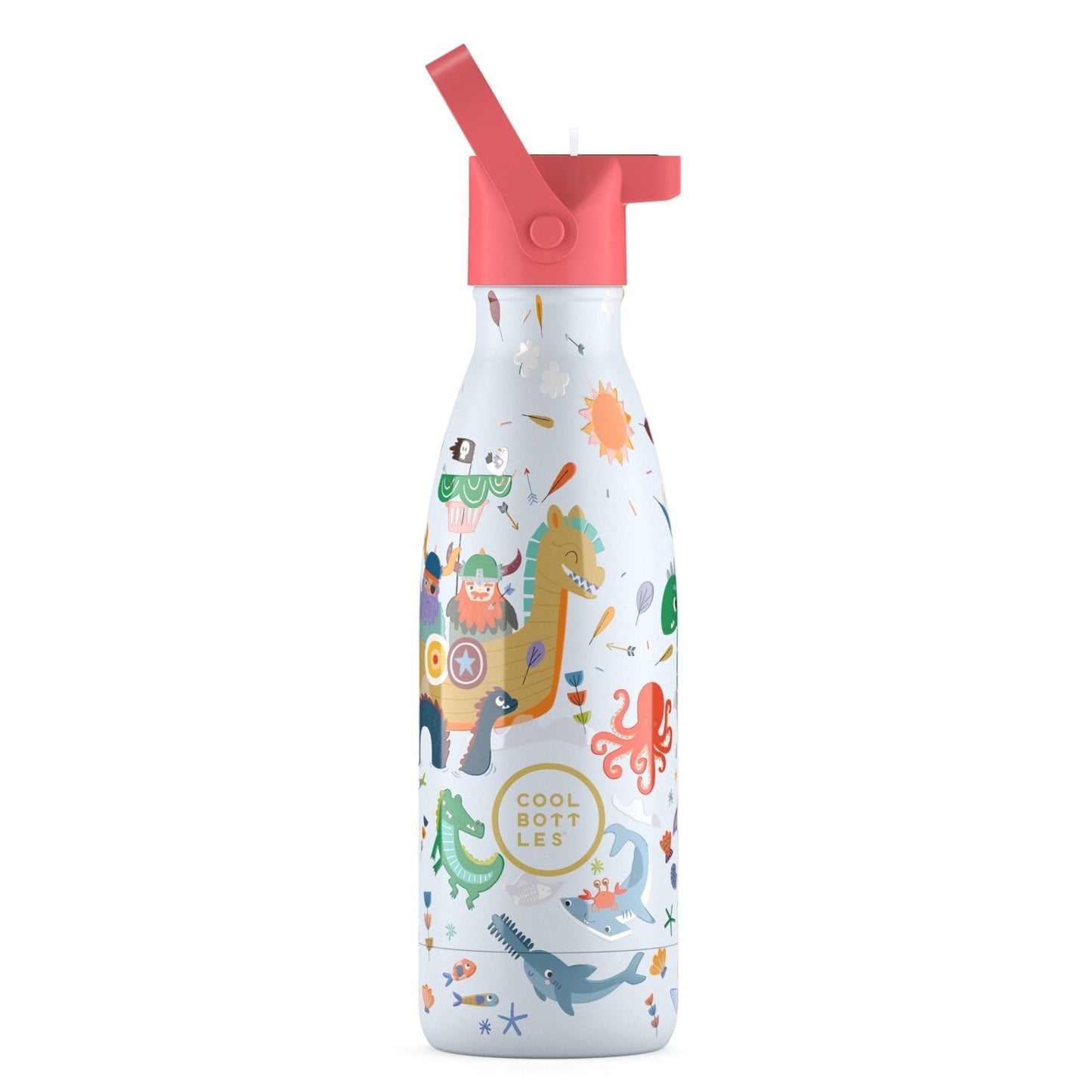 BOTELLA TÉRMICA COOL BOTTLES 350ML ·KIDS BRAVE VIKINGS· - Happy Moments Baby