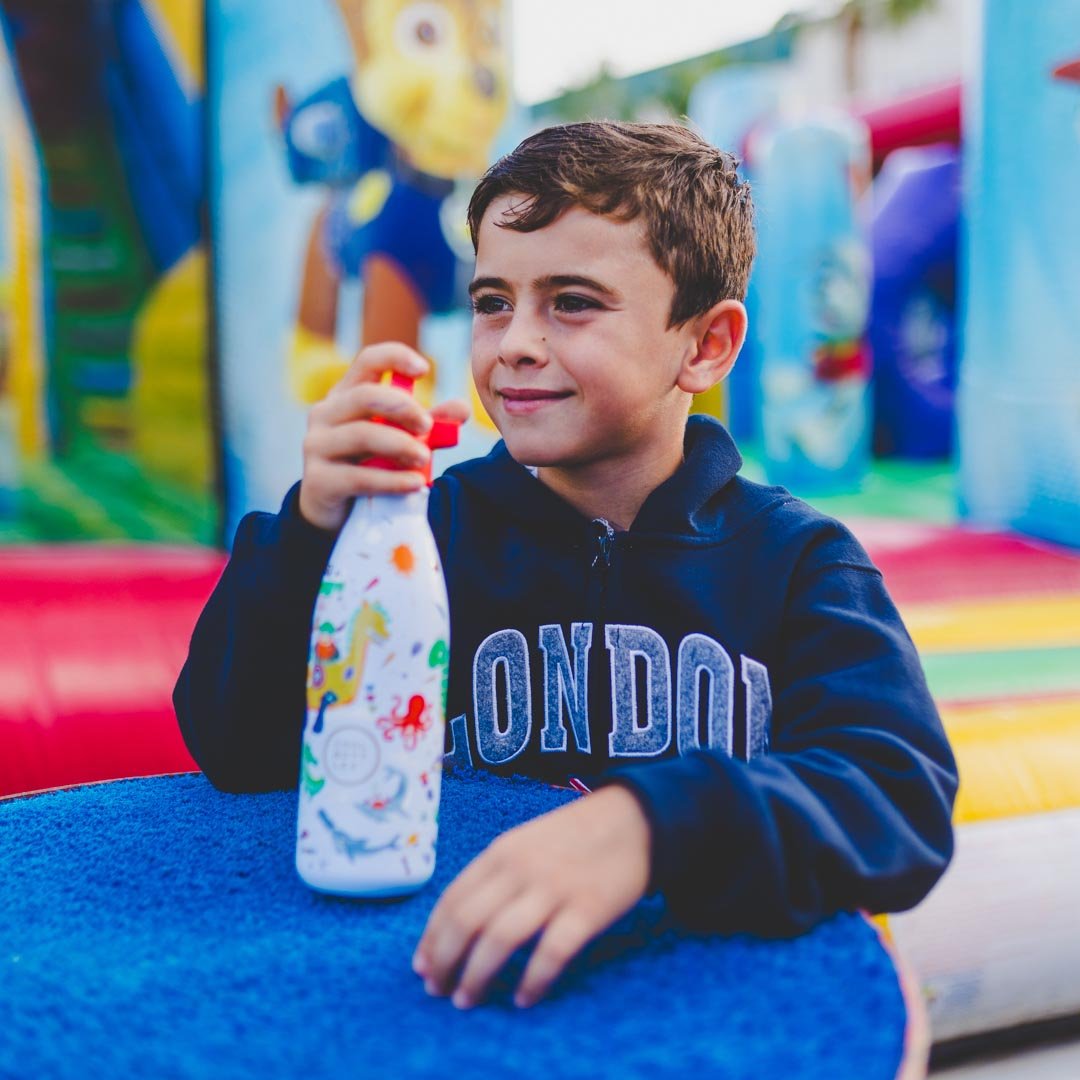 BOTELLA TÉRMICA COOL BOTTLES 350ML ·KIDS BRAVE VIKINGS· - Happy Moments Baby