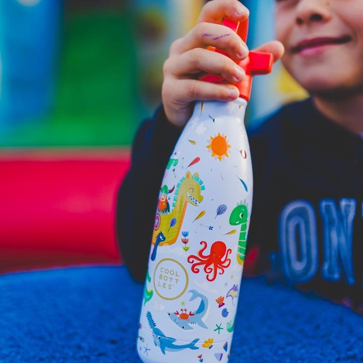 BOTELLA TÉRMICA COOL BOTTLES 350ML ·KIDS BRAVE VIKINGS· - Happy Moments Baby