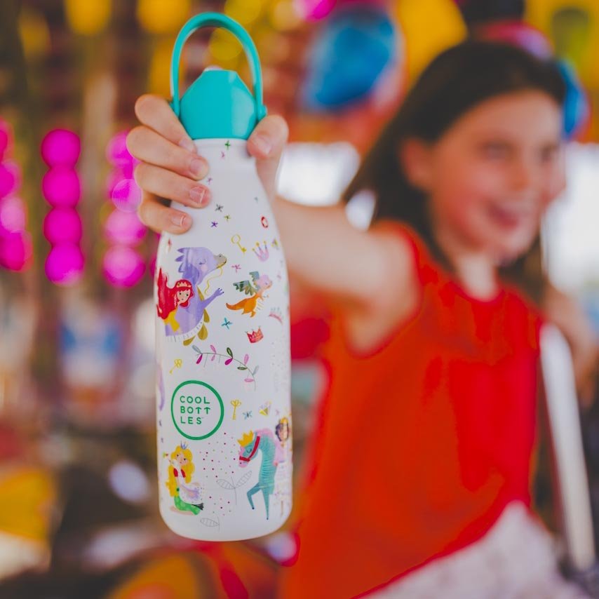BOTELLA TÉRMICA COOL BOTTLES 350ML ·KIDS PRINCESS KINGDOM· - Happy Moments Baby