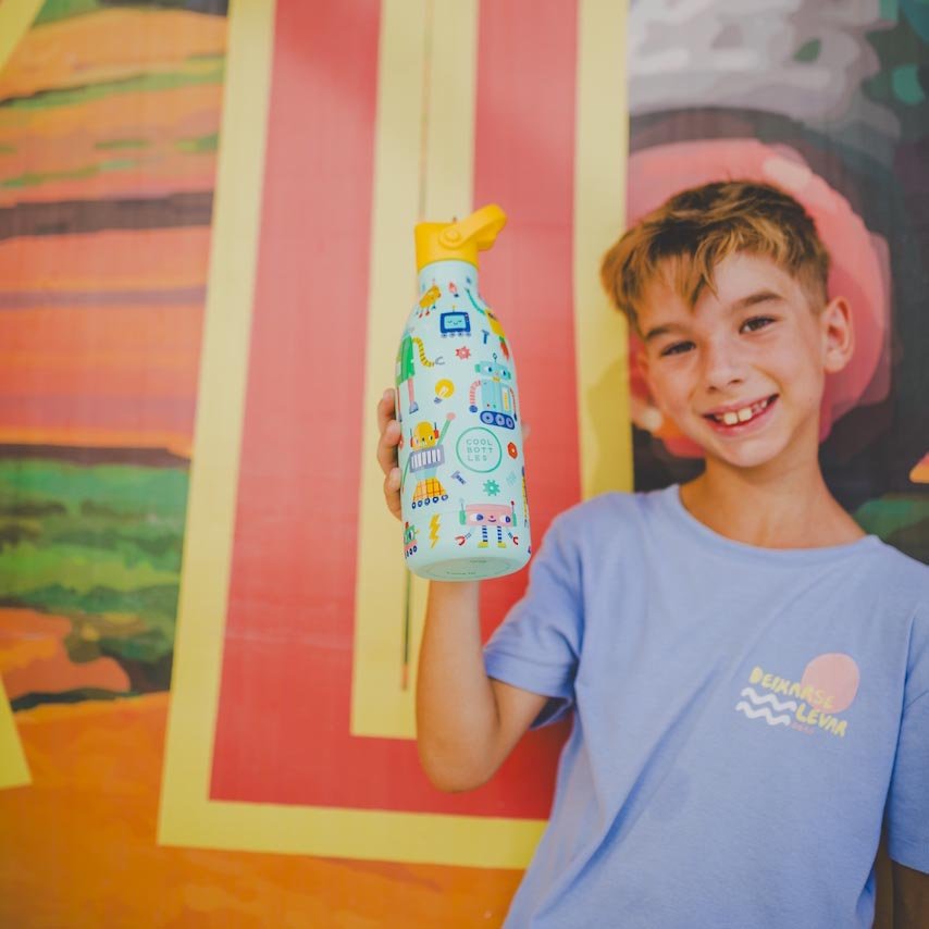 BOTELLA TÉRMICA COOL BOTTLES 500ML ·KIDS SHORT CIRCUIT· - Happy Moments Baby