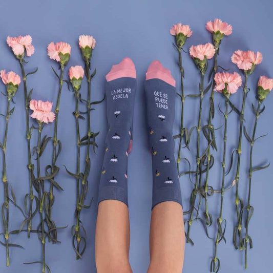 CALCETINES UO ·LA MEJOR ABUELA QUE SE PUEDE TENER· - Happy Moments Baby