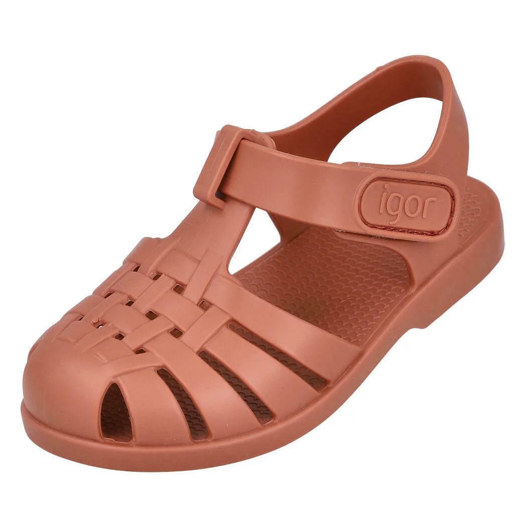 CANGREJERA INFANTIL CON VELCRO IGOR ·TERRACOTA· - Happy Moments Baby
