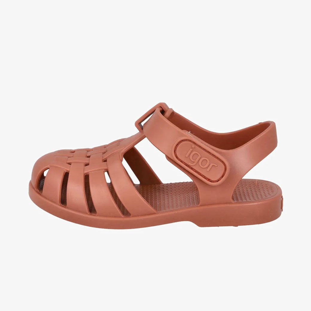 CANGREJERA INFANTIL CON VELCRO IGOR ·TERRACOTA· - Happy Moments Baby