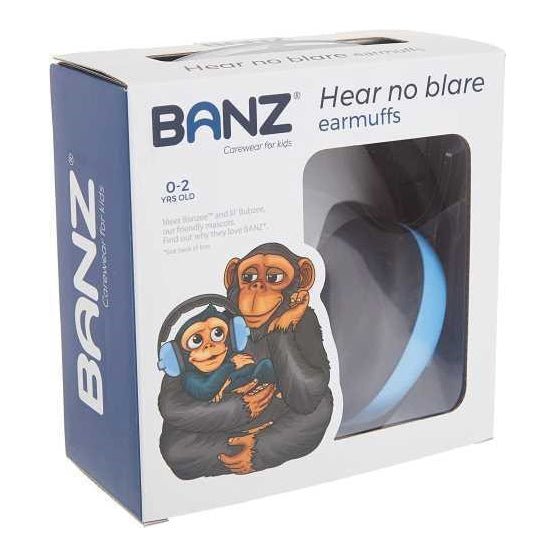 CASCOS ANTIRUIDO PARA BEBÉS BANZ (0 - 3 AÑOS) ·SKY BLUE· - Happy Moments Baby