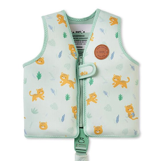 CHALECO FLOTADOR APRENDIZAJE SARO ·GUEPARDOS· - Happy Moments Baby