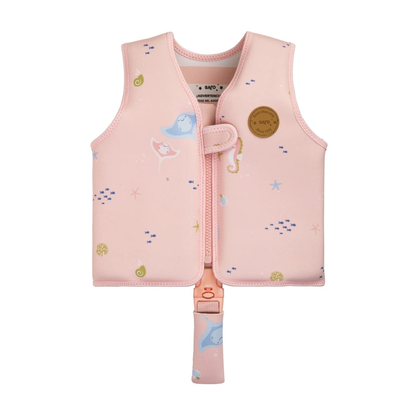 CHALECO FLOTADOR APRENDIZAJE SARO ·ROSE SEA· - Happy Moments Baby