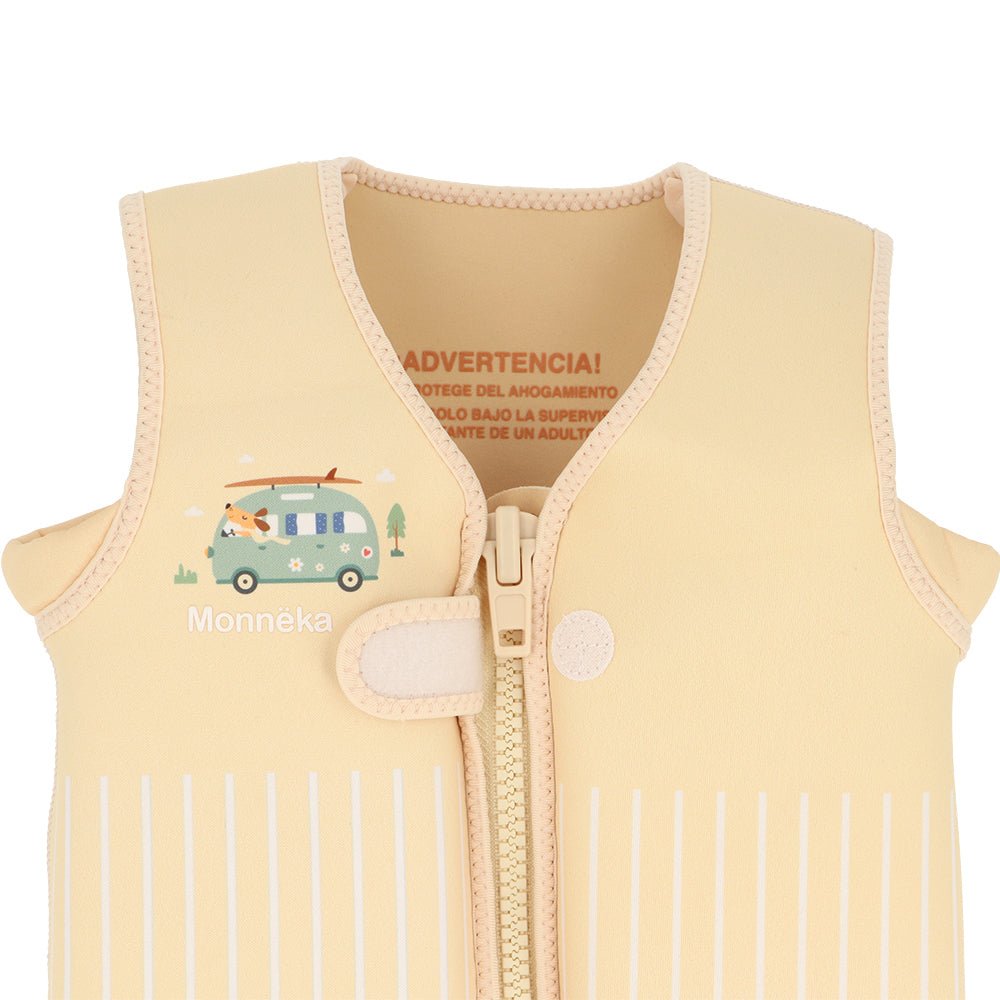 CHALECO FLOTADOR APRENDIZAJE TUTETE ·SURF VAN· - Happy Moments Baby