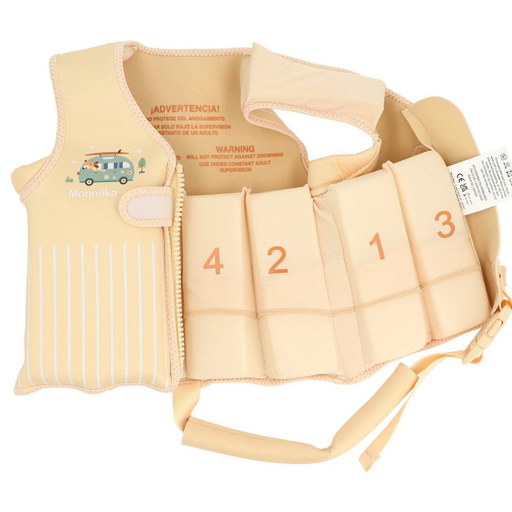CHALECO FLOTADOR APRENDIZAJE TUTETE ·SURF VAN· - Happy Moments Baby