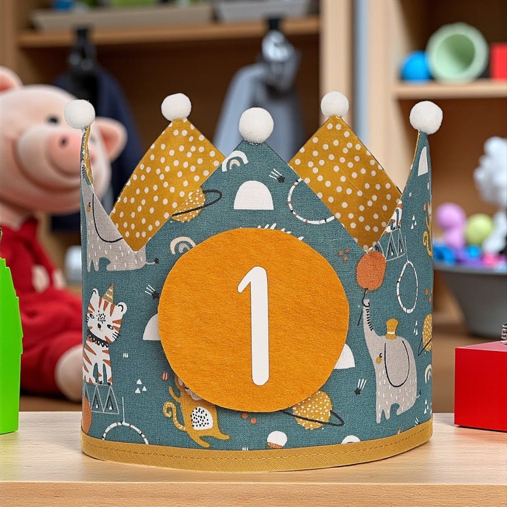 CORONA CUMPLEAÑOS ·ANIMALES CIRCO· - Happy Moments Baby