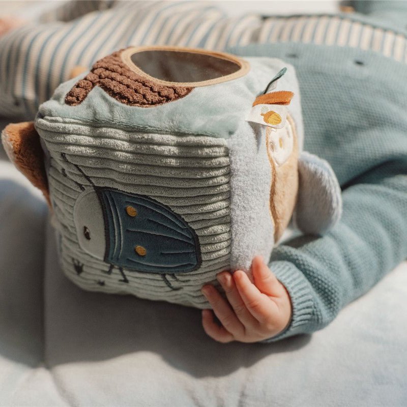 CUBO BLANDITO SENSORIAL DE ACTIVIDADES LITTLE DUTCH ·FOREST FRIENDS· - Happy Moments Baby