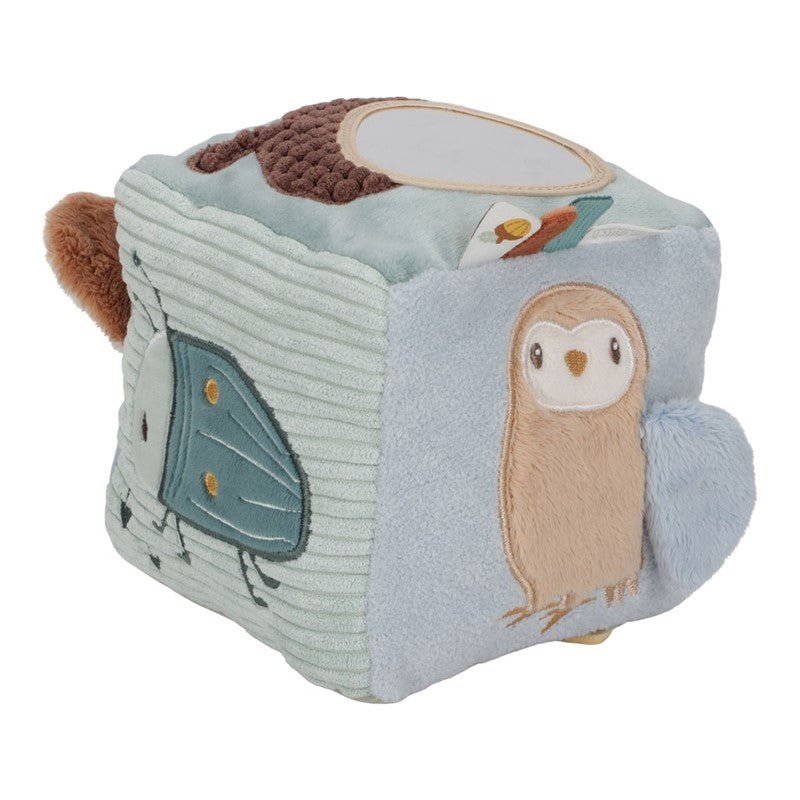 CUBO BLANDITO SENSORIAL DE ACTIVIDADES LITTLE DUTCH ·FOREST FRIENDS· - Happy Moments Baby
