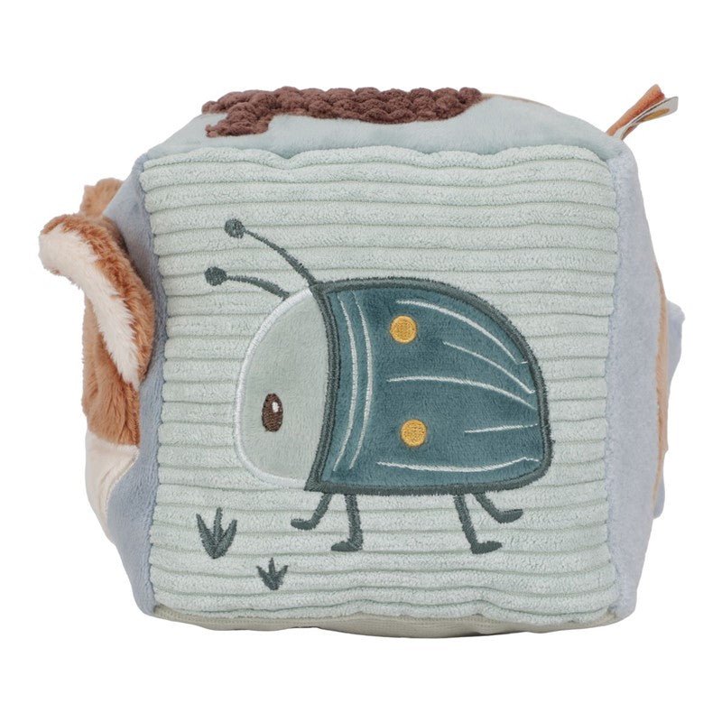 CUBO BLANDITO SENSORIAL DE ACTIVIDADES LITTLE DUTCH ·FOREST FRIENDS· - Happy Moments Baby