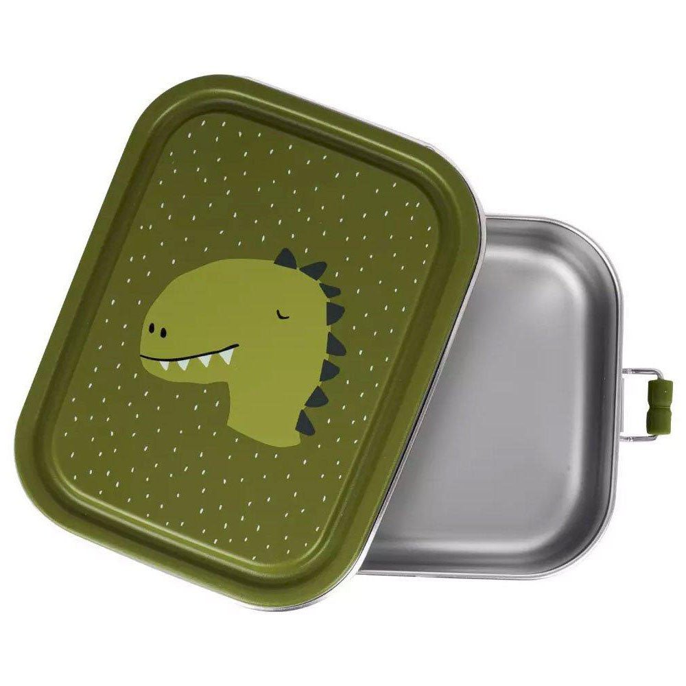 FIAMBRERA CAJA DE ALMUERZO TRIXIE ACERO ·PEQUEÑA DINO· - Happy Moments Baby