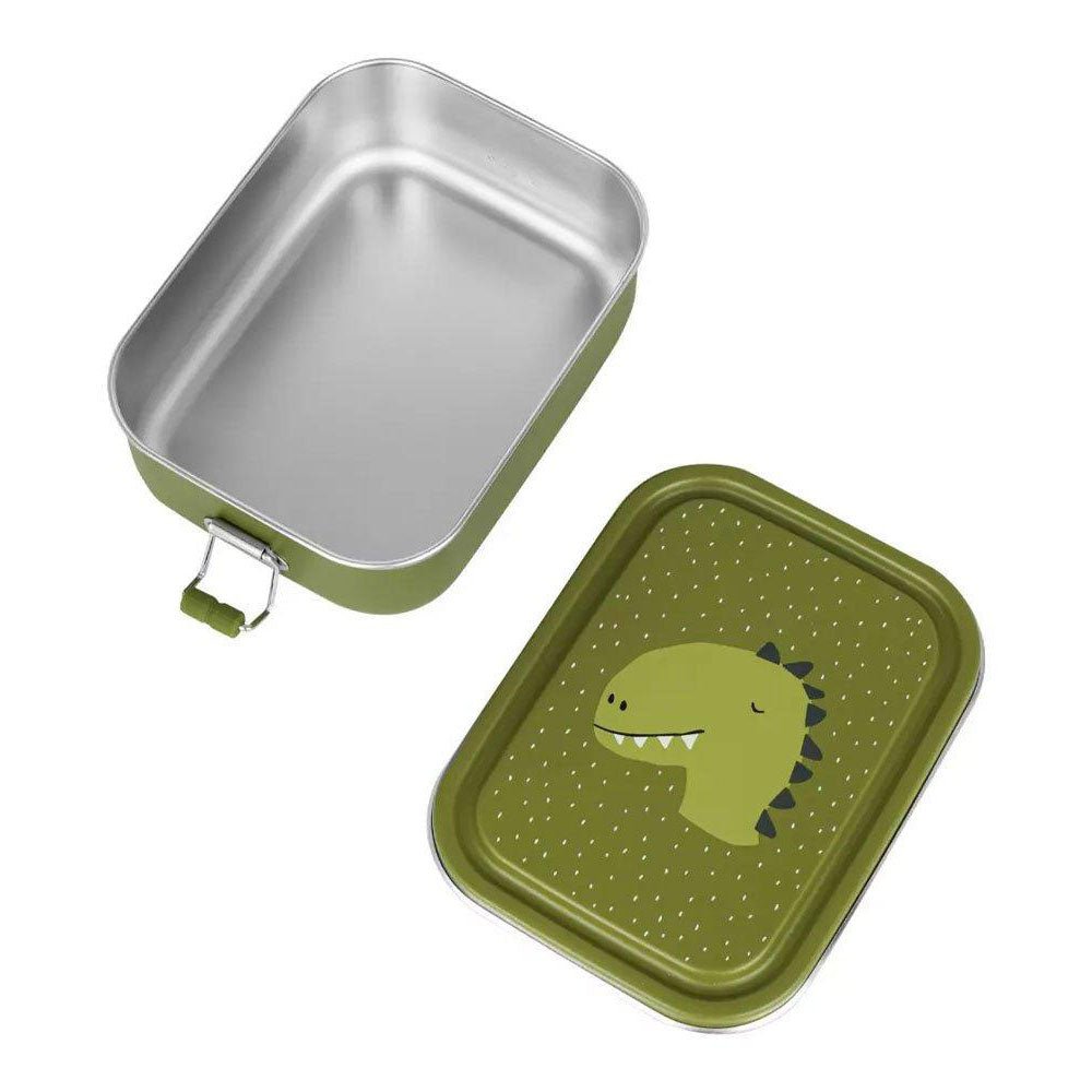 FIAMBRERA CAJA DE ALMUERZO TRIXIE ACERO ·PEQUEÑA DINO· - Happy Moments Baby