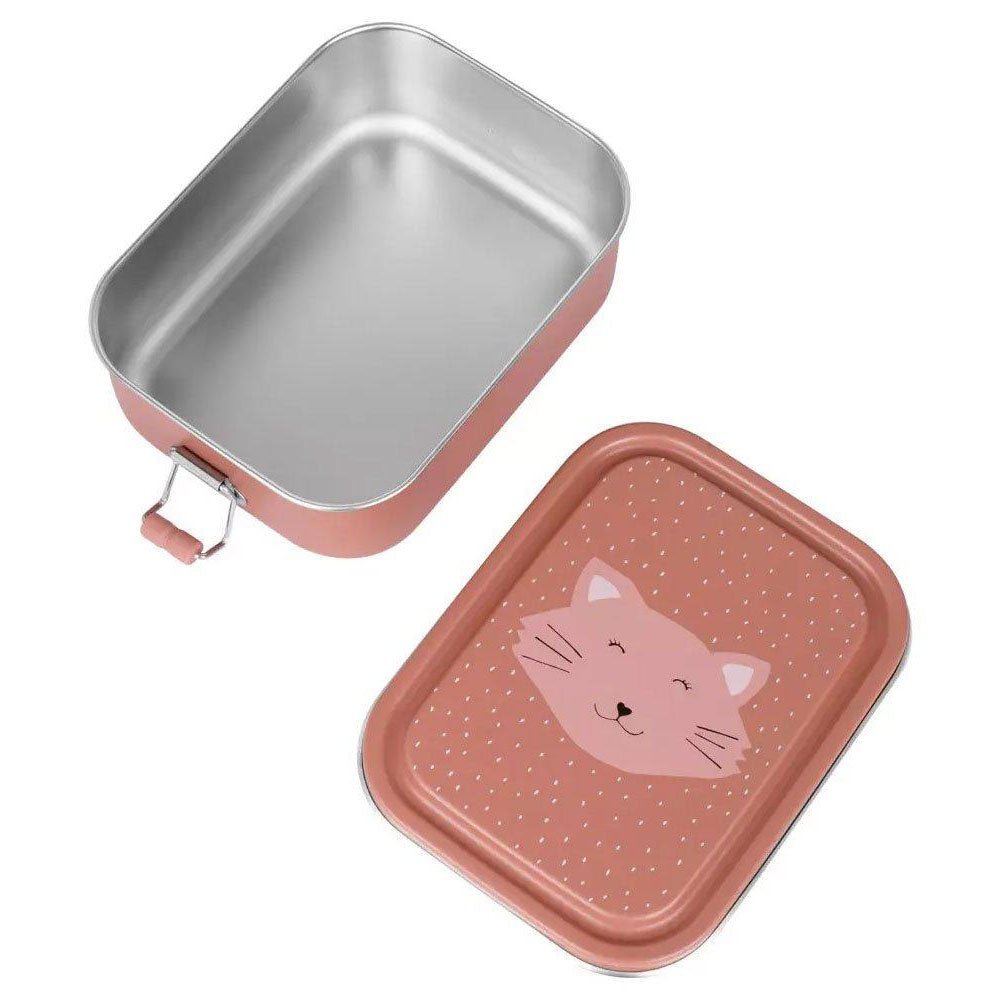 FIAMBRERA CAJA DE ALMUERZO TRIXIE ACERO ·PEQUEÑA GATO· - Happy Moments Baby