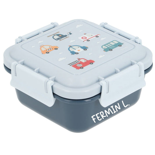 FIAMBRERA CAJA DE ALMUERZO TUTETE GRANDE ·CITY CARS· - Happy Moments Baby