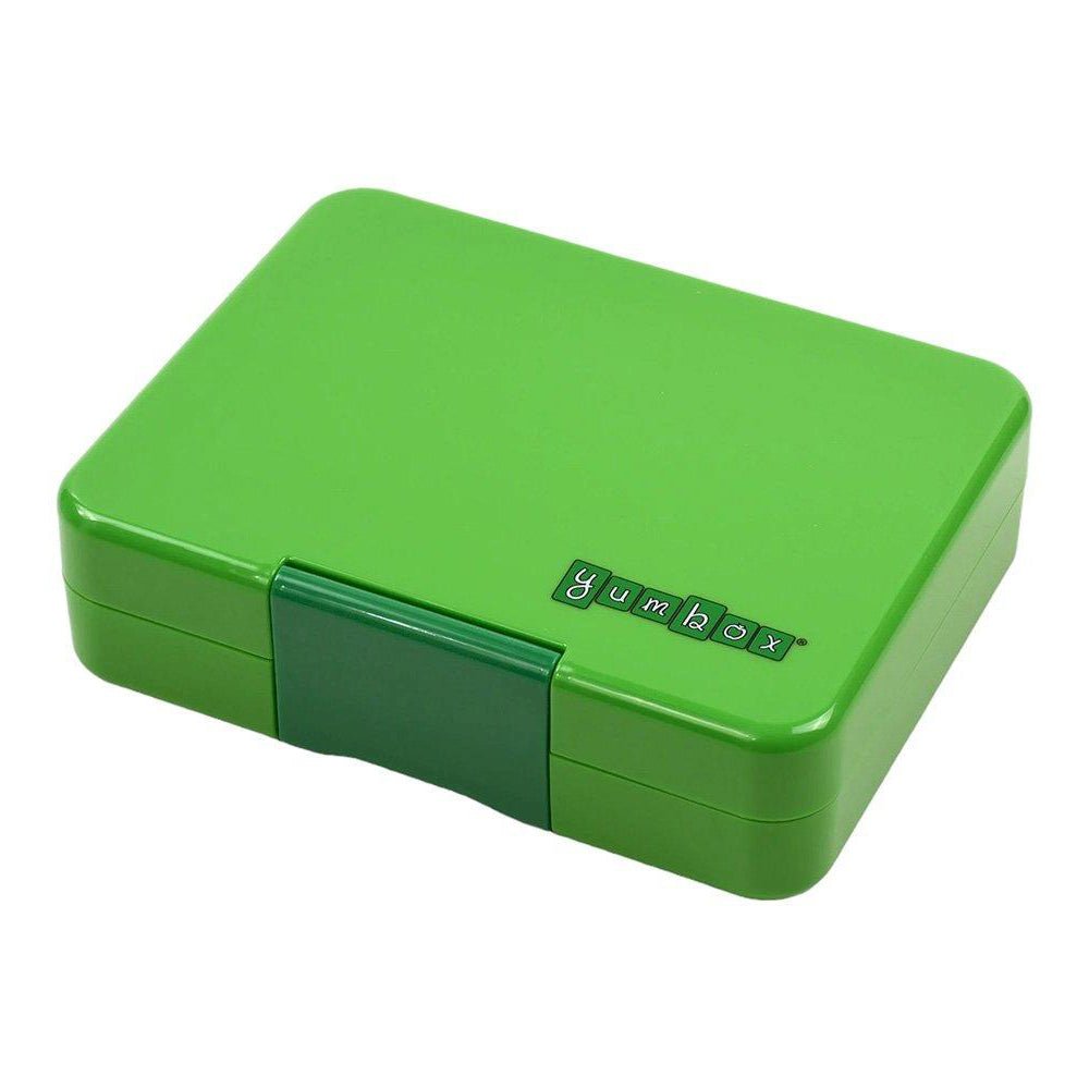 FIAMBRERA HERMÉTICA YUMBOX ·3 COMPARTIMENTOS JURASSIC GREEN DINOS· - Happy Moments Baby