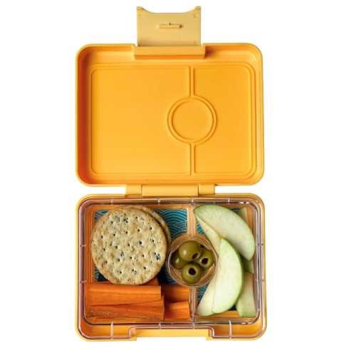FIAMBRERA HERMÉTICA YUMBOX ·3 COMPARTIMENTOS YELLOW SHARK· - Happy Moments Baby