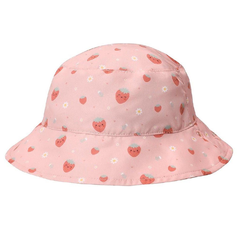 GORRO DE PLAYA REVERSIBLE TUTETE ·STRAWBERRIES· - Happy Moments Baby