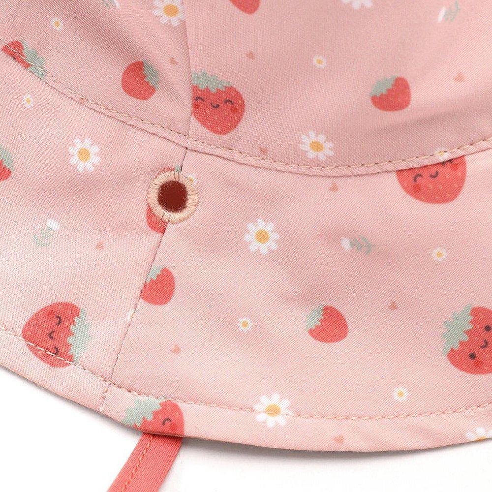 GORRO DE PLAYA REVERSIBLE TUTETE ·STRAWBERRIES· - Happy Moments Baby