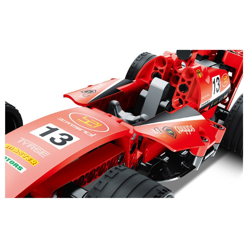 JUEGO CONSTRUCCIÓN IM.MASTER ·COCHE FÓRMULA 1 ROJO 150 PIEZAS· - Happy Moments Baby
