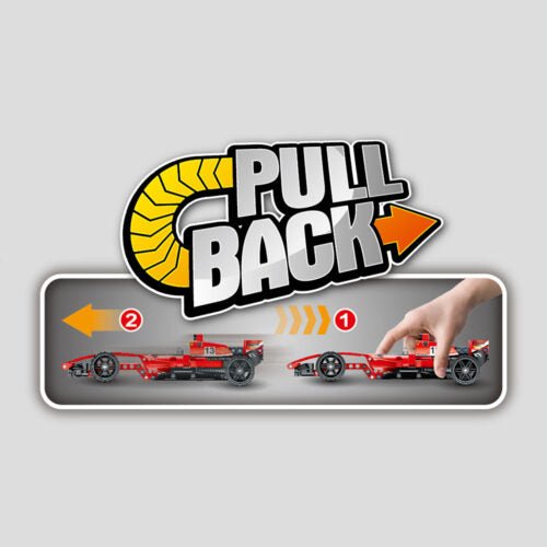 JUEGO CONSTRUCCIÓN IM.MASTER ·COCHE FÓRMULA 1 ROJO 150 PIEZAS· - Happy Moments Baby