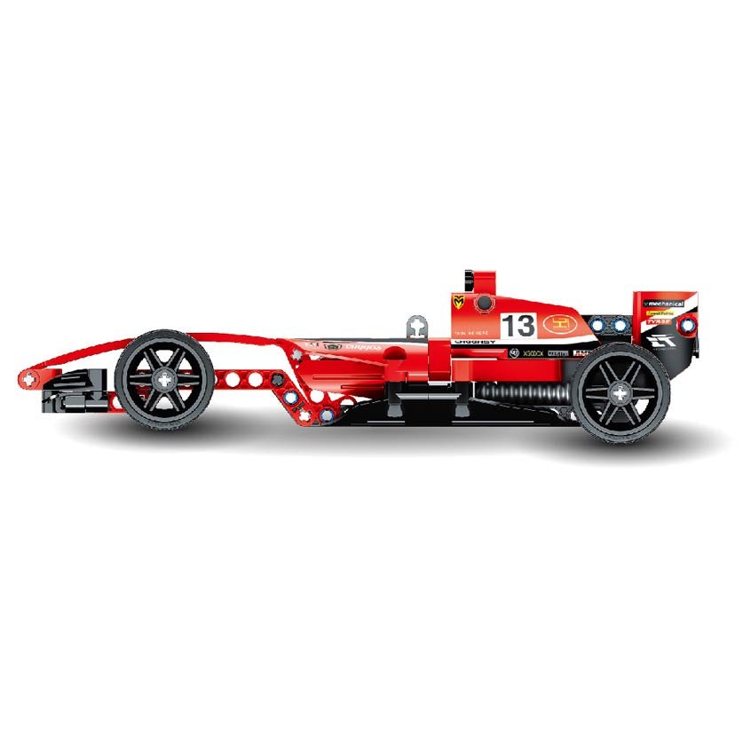 JUEGO CONSTRUCCIÓN IM.MASTER ·COCHE FÓRMULA 1 ROJO 150 PIEZAS· - Happy Moments Baby