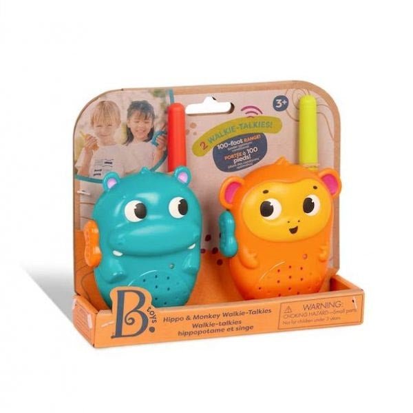 JUEGO DE 2 WALKIE TALKIES BTOYS ·HIPO Y MONO· - Happy Moments Baby