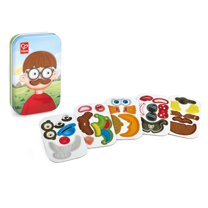 JUEGO DE BOLSILLO HAPE ·CARAS DIVERTIDAS MAGNÉTICAS· - Happy Moments Baby