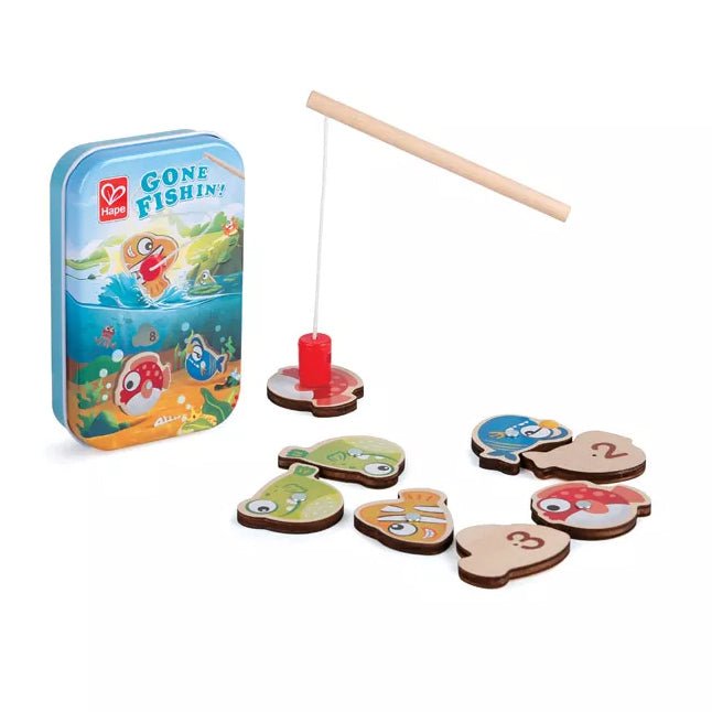 JUEGO DE BOLSILLO HAPE ·VAMOS DE PESCA· - Happy Moments Baby