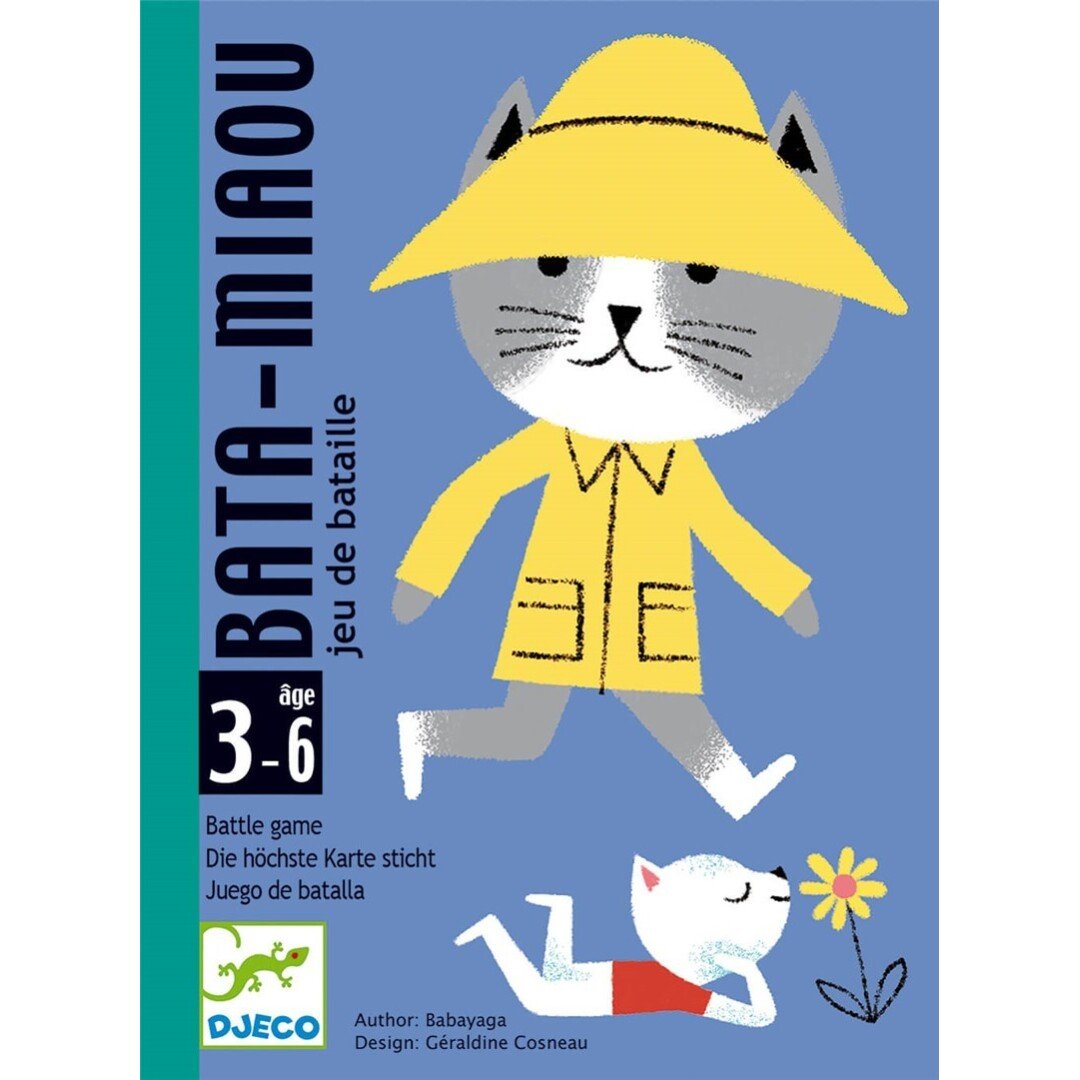 JUEGO DE CARTAS DJECO ·BATA - MIAOU· - Happy Moments Baby
