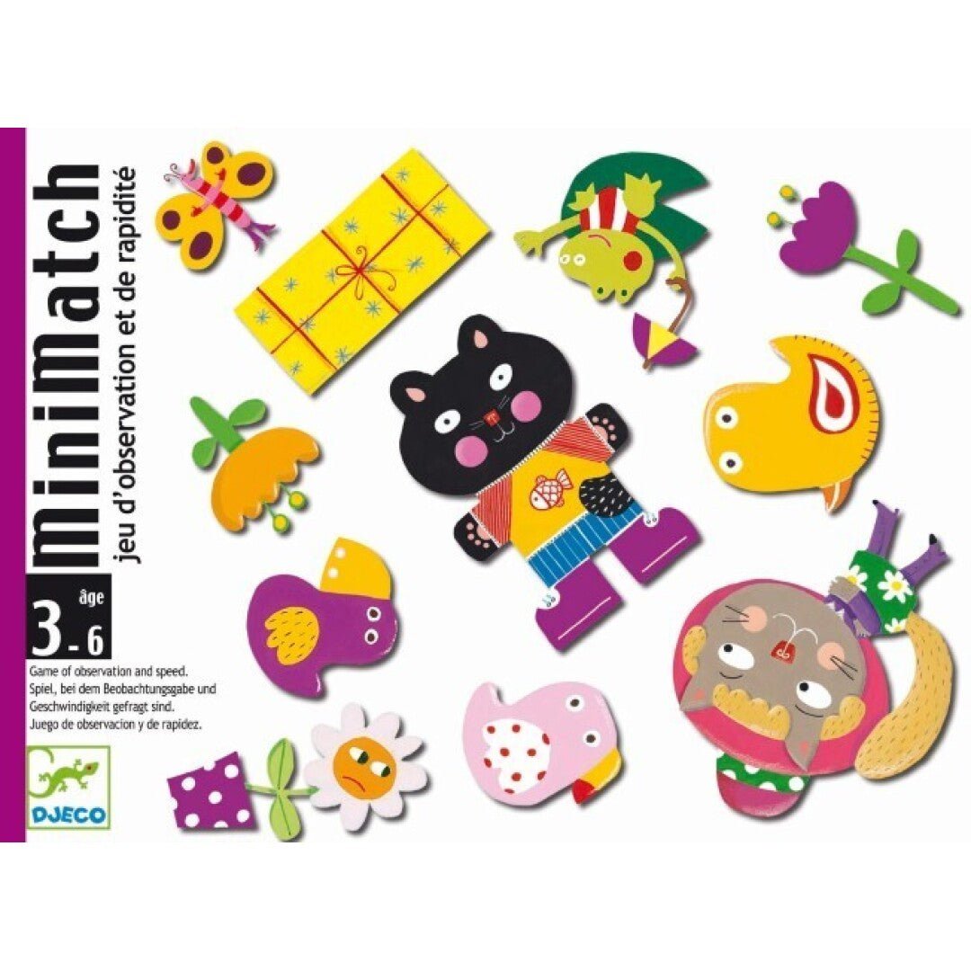 JUEGO DE CARTAS DJECO ·MINIMATCH· - Happy Moments Baby
