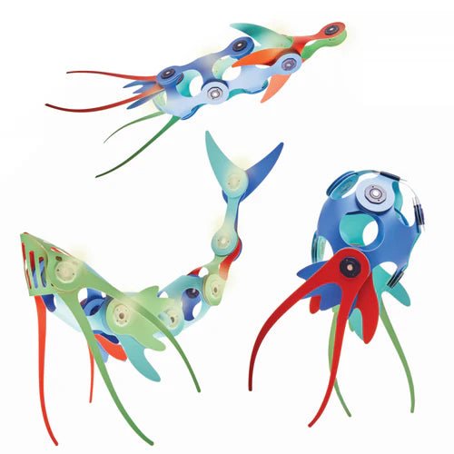 JUEGO DE CONSTRUCCIÓN MAGNÉTICO ·CLIXO OCEAN CREATURES PACK· - Happy Moments Baby