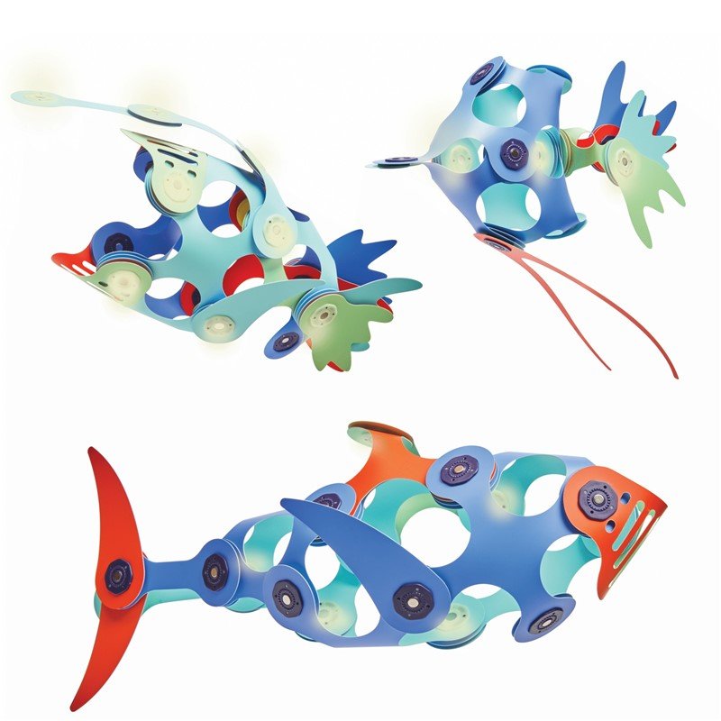 JUEGO DE CONSTRUCCIÓN MAGNÉTICO ·CLIXO OCEAN CREATURES PACK· - Happy Moments Baby
